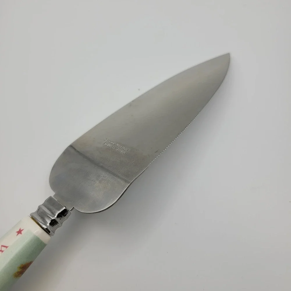 Warren Kimble Boston Warehouse Cake Server‎ Pie Server Country Cottage Stainless